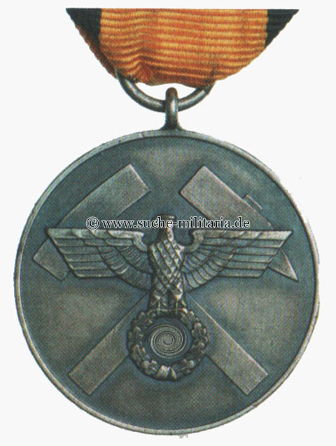 GP=18€/M Grubenwehr- Ehrenzeichen am Band 1938 30mm Breit Ordensband 
