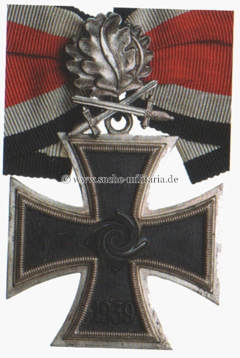 Eisernen Kreuzes L/21 Eichenlaub 800er SILBER mit Schwertern zum Ritterkreuz d